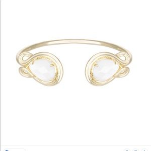 Kendra Scott Andy Bracelet Pearl White and Gold
